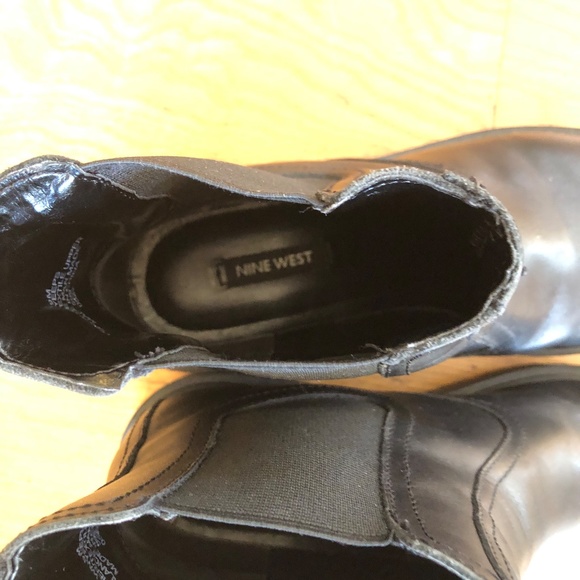 Nine West Chelsea Boots, Black leather, Size 9 - Picture 10 of 12